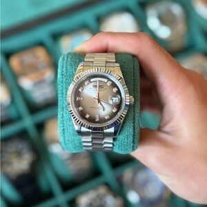 Seiko Mod: Ombré Black Diamond Arabic Day-Date